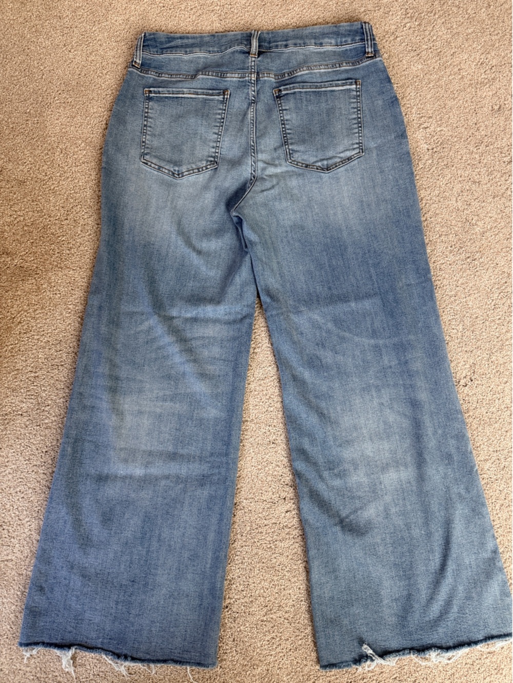 Kut from the Kloth Light Blue Wide Leg Button-Fly Jeans - Picture 2 of 3